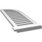 Ekena Millwork Quarter Round Top Right Surface Mount PVC Gable Vent w/ 2"W x 2"P Brickmould Sill Frame, 14"W x 40"H GVPQR14X4003SF - alternate 4